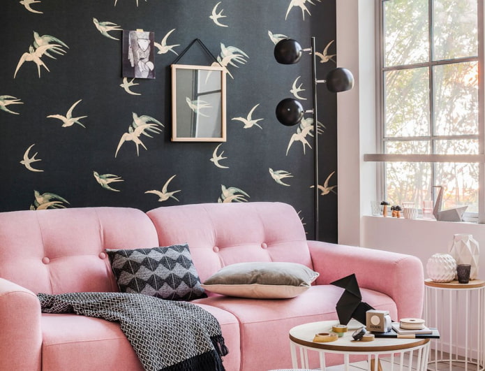 combination of black and pink combination of black and pink