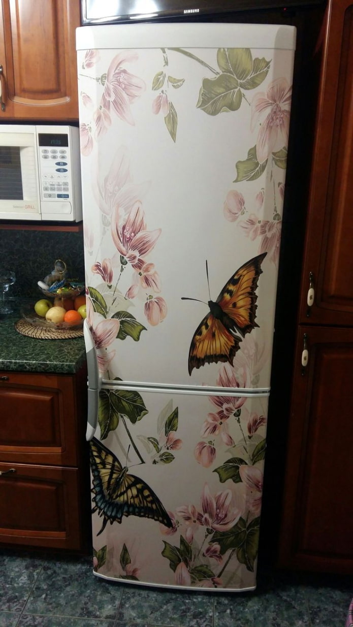 fridge decoupage