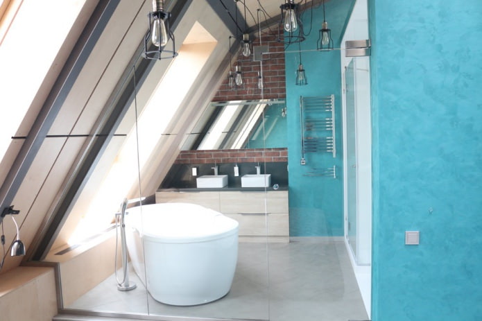attic bathroom