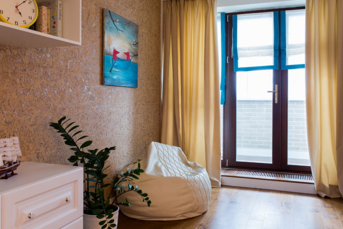 Cork covering in the nursery