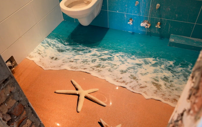 epoxy floor under the sea