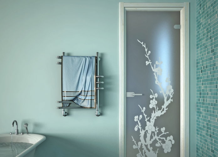 glass bathroom door