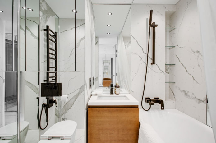 black accents in the bathroom black accents in the bathroom