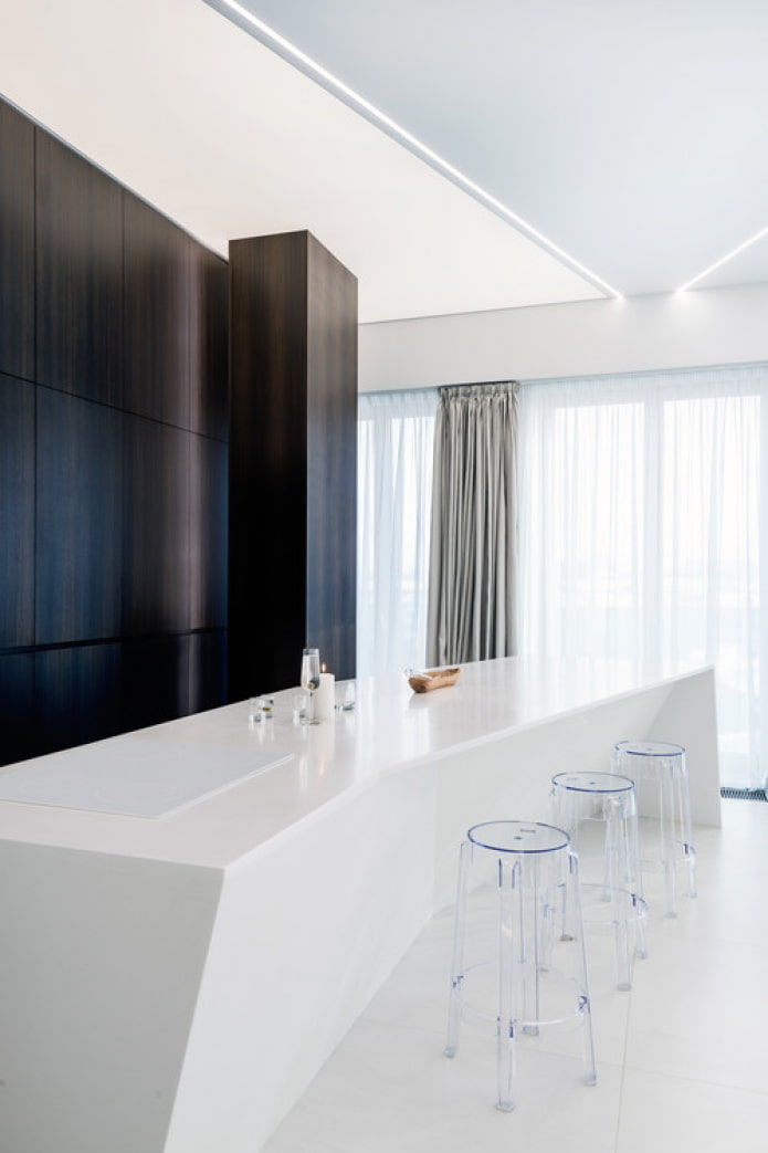 kitchen wenge minimalism