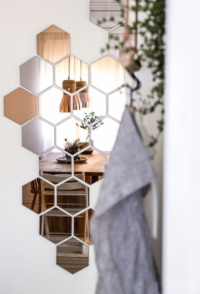 Mirrors in the hallway