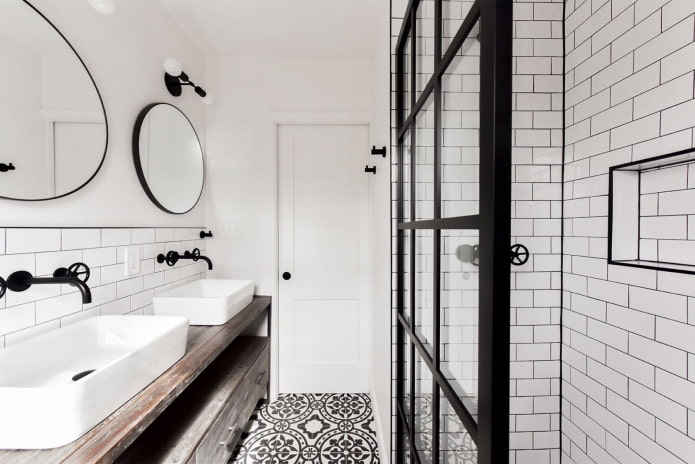 Scandi-style bathroom