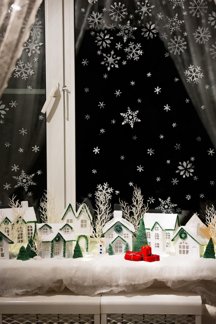 Town on the window Town on the window