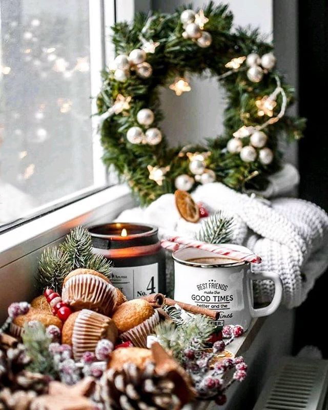 New Year's window sill New Year's window sill