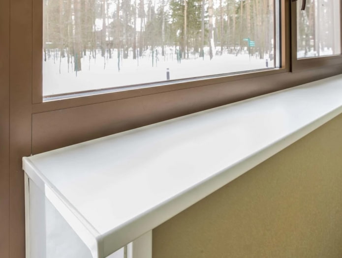 white pvc sill