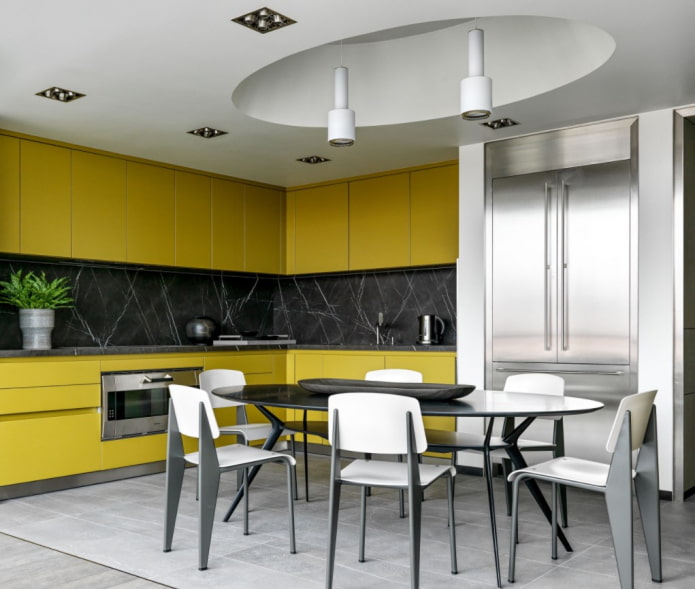 refrigerator in a niche