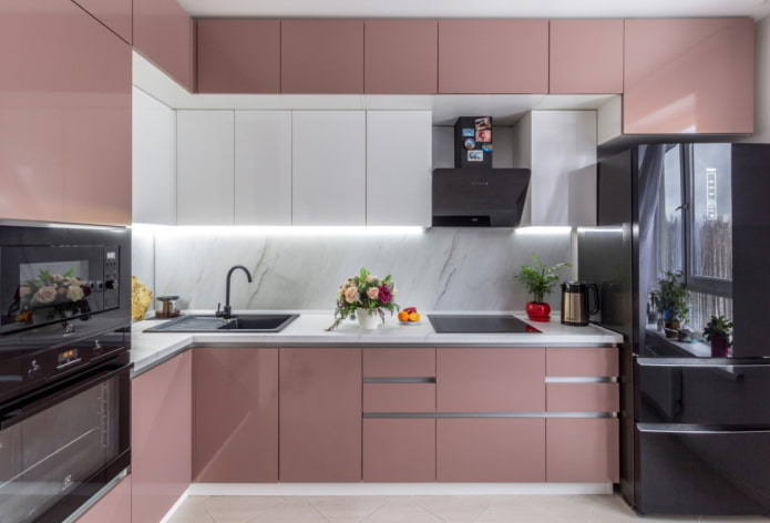 refrigerator by the window