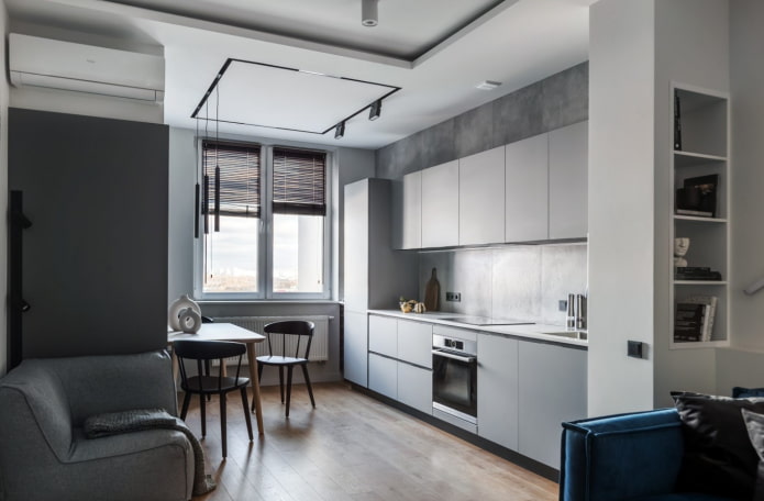 separate the kitchen from the living room