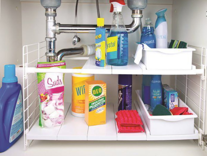 Rack with shelves Rack with shelves