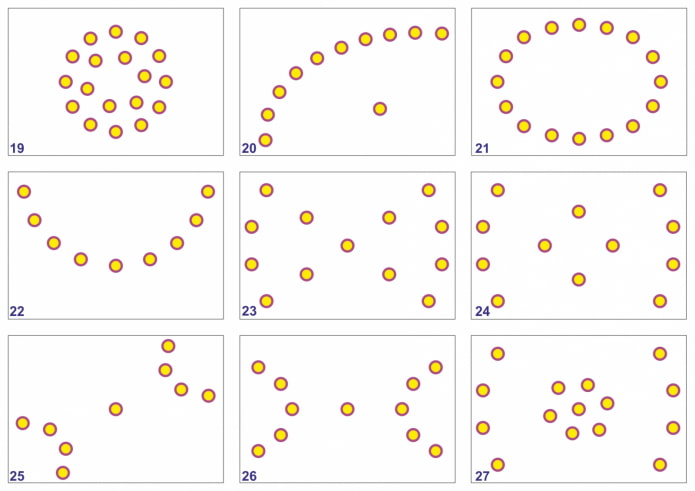 circular arrangement of luminaires