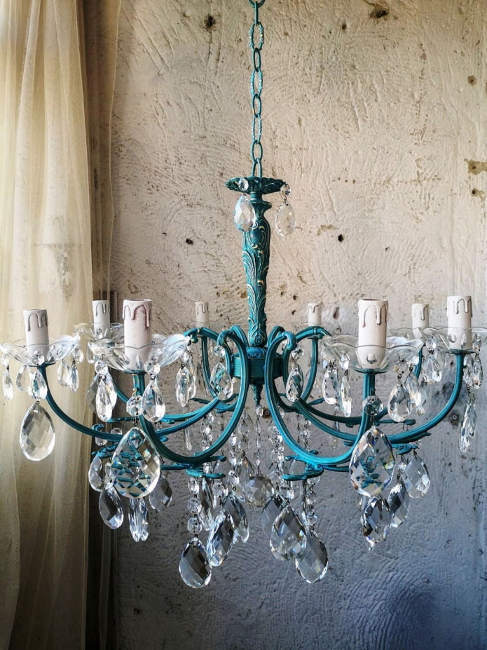Painted chandelier