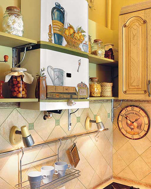 drawing on a gas boiler drawing on a gas boiler