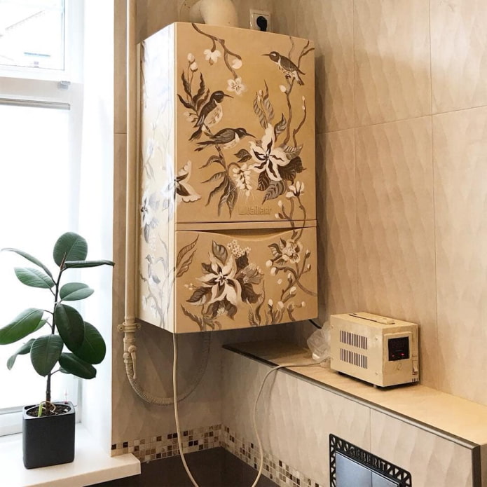 paint a gas boiler paint a gas boiler