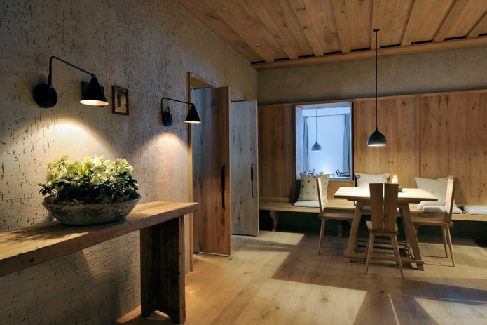 decorative plaster in the living room