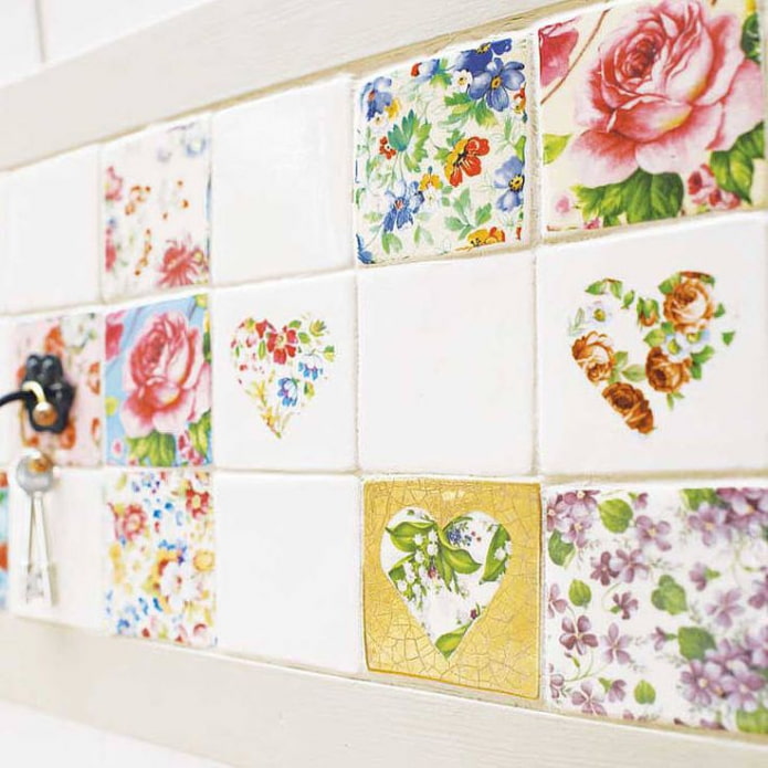 Decoupage tiles Decoupage tiles