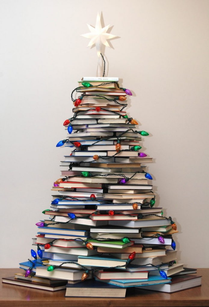 Christmas tree from books Christmas tree from books