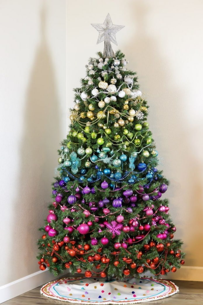 Multicolored tree
