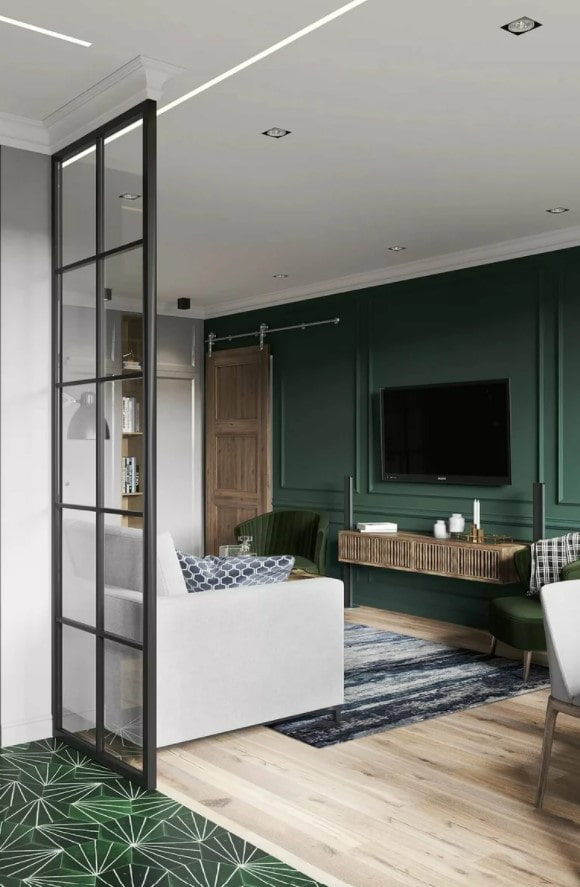 barn door in the hall