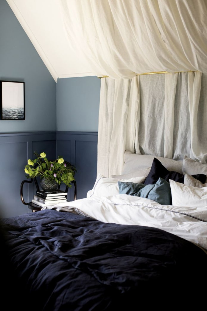 Canopy in the bedroom for two Canopy in the bedroom for two