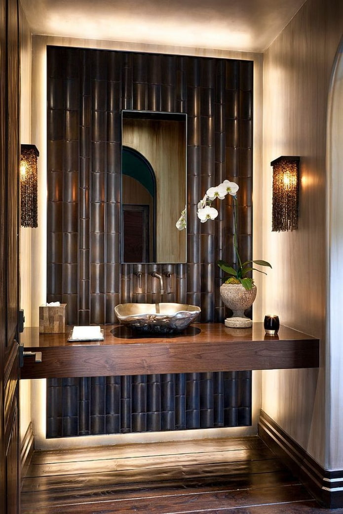 bamboo wall in bathroom bamboo wall in bathroom