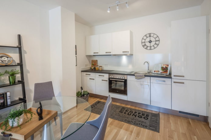 clock in the kitchen