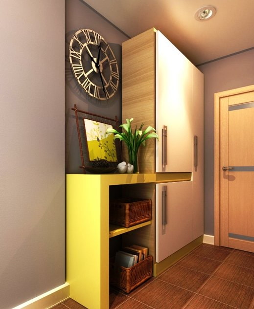 wall clock in the hallway