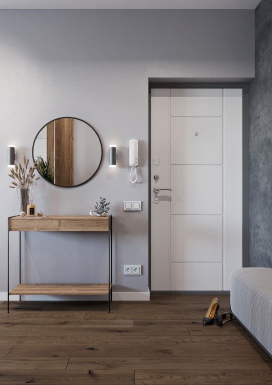 laminate across the hallway