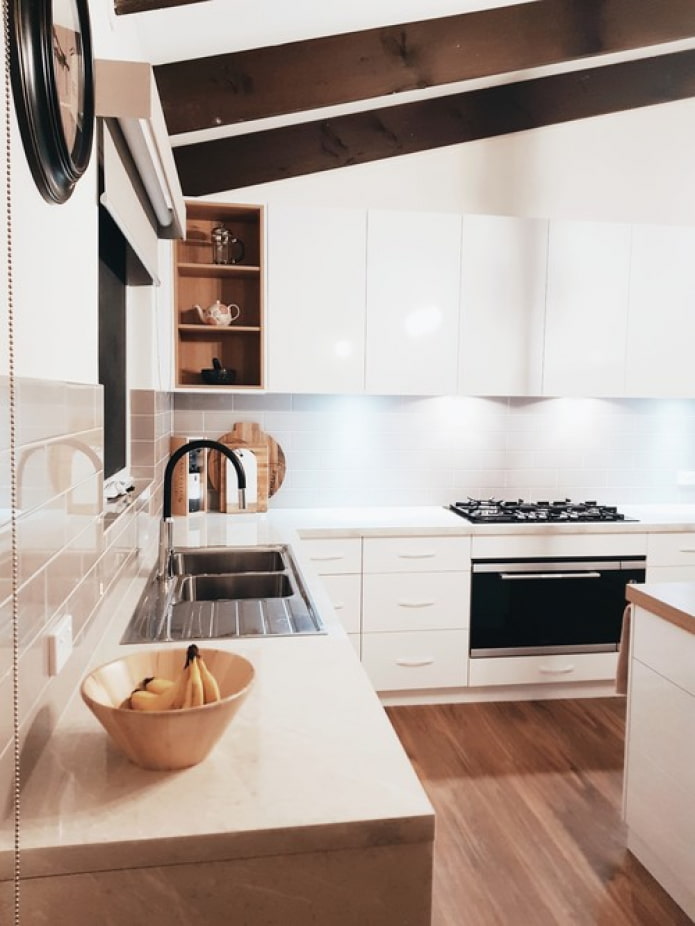 flooring in the kitchen