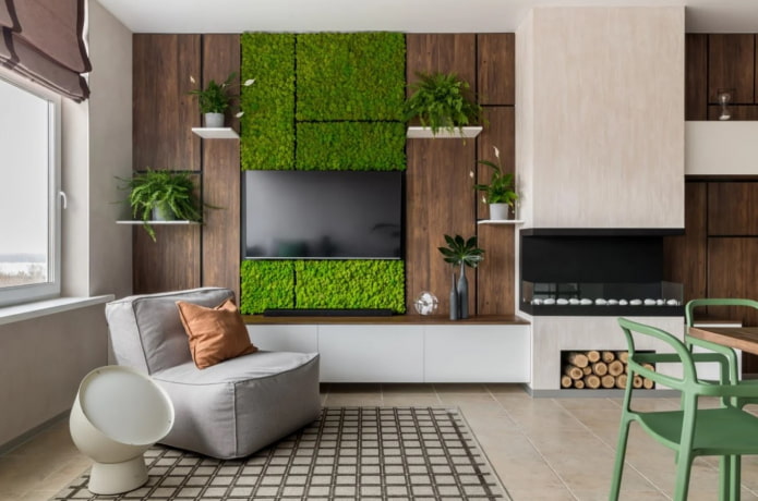 stabilized moss panel