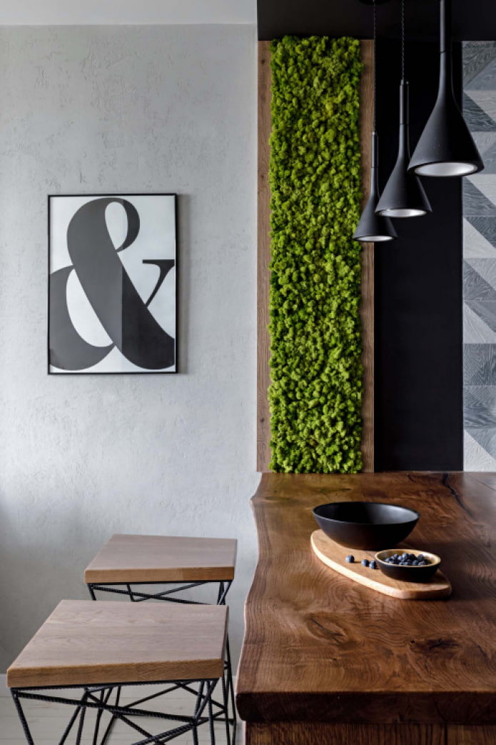 moss in the interior