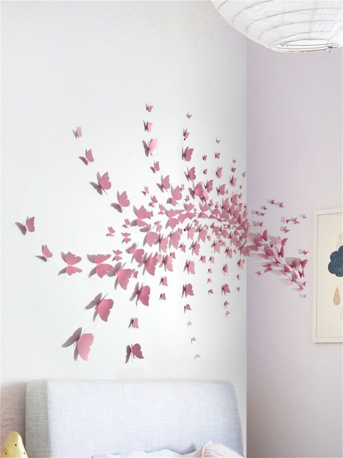 butterflies on two walls butterflies on two walls