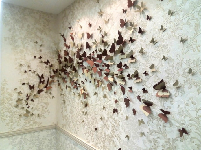 butterflies on adjoining walls butterflies on adjoining walls