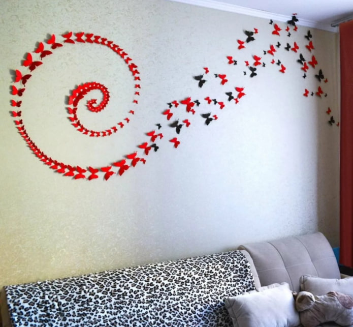 spiral of butterflies on the wall spiral of butterflies on the wall