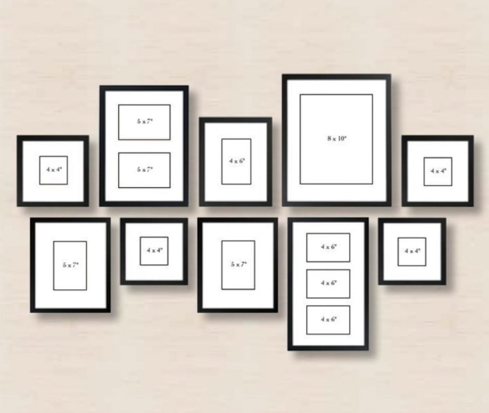 arrangement of paintings