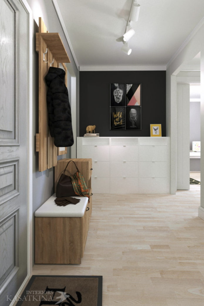 posters on black wall