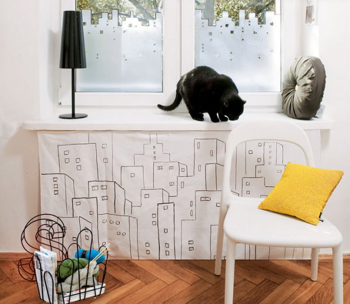 Radiator masking cloth