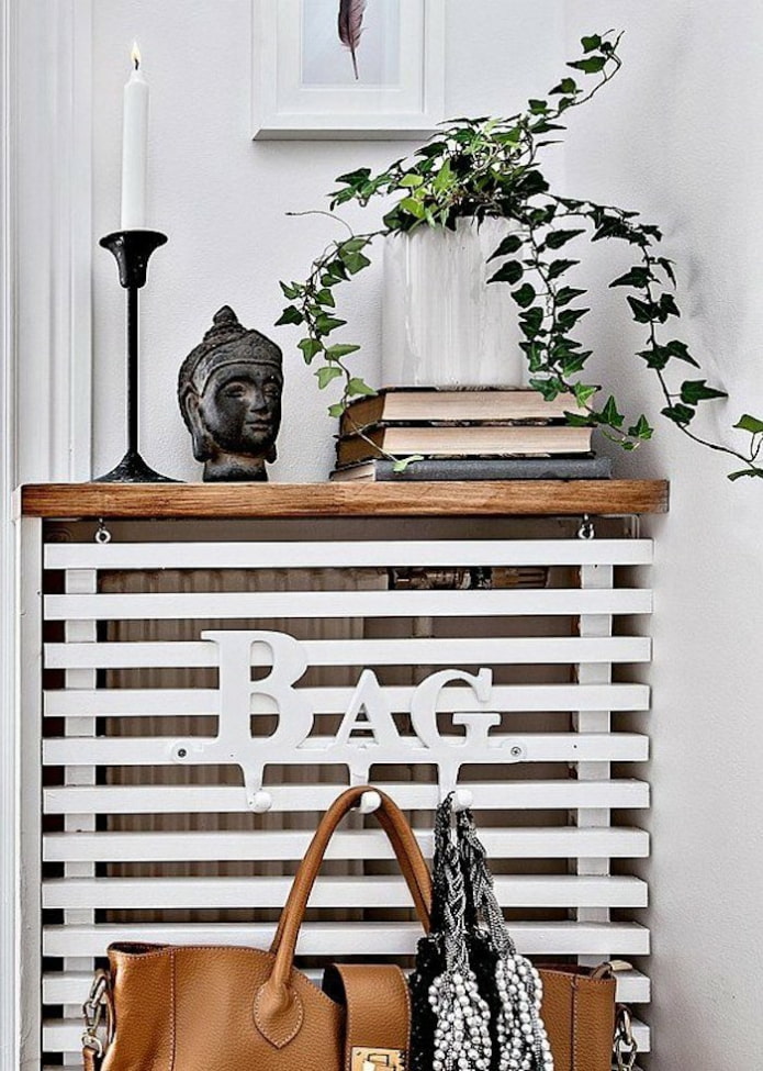 Console above the battery