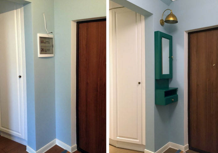 Counter behind the locker