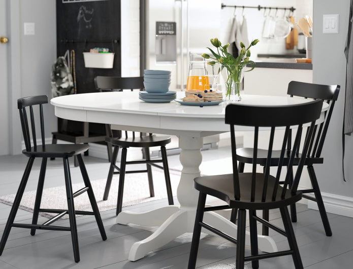 Table laid out in the interior Table laid out in the interior