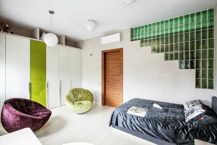 glass brick wall decor