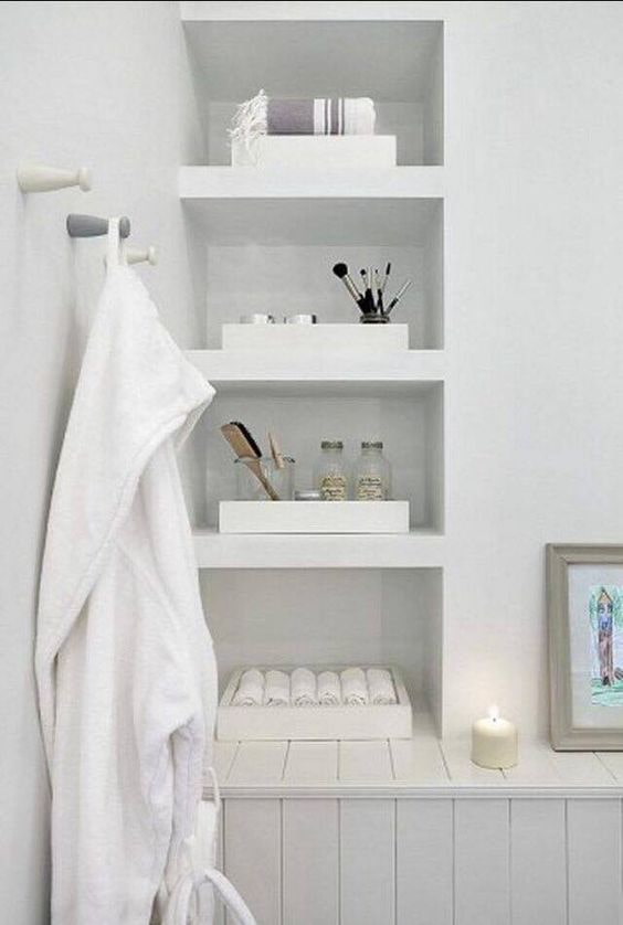 Candle in the bathroom