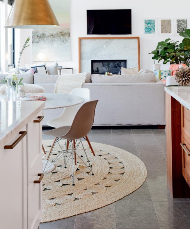 round mat for kitchen