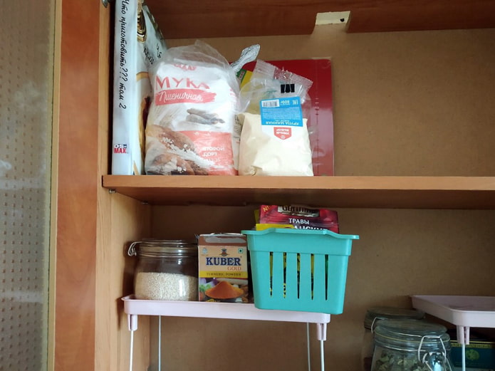 Products on the shelves Products on the shelves