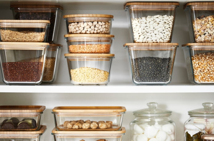 Containers stacked on top of each other Containers stacked on top of each other