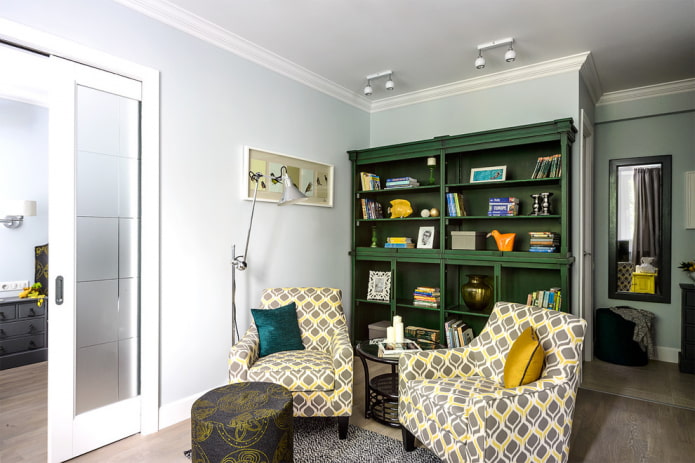 Painted shelving Painted shelving