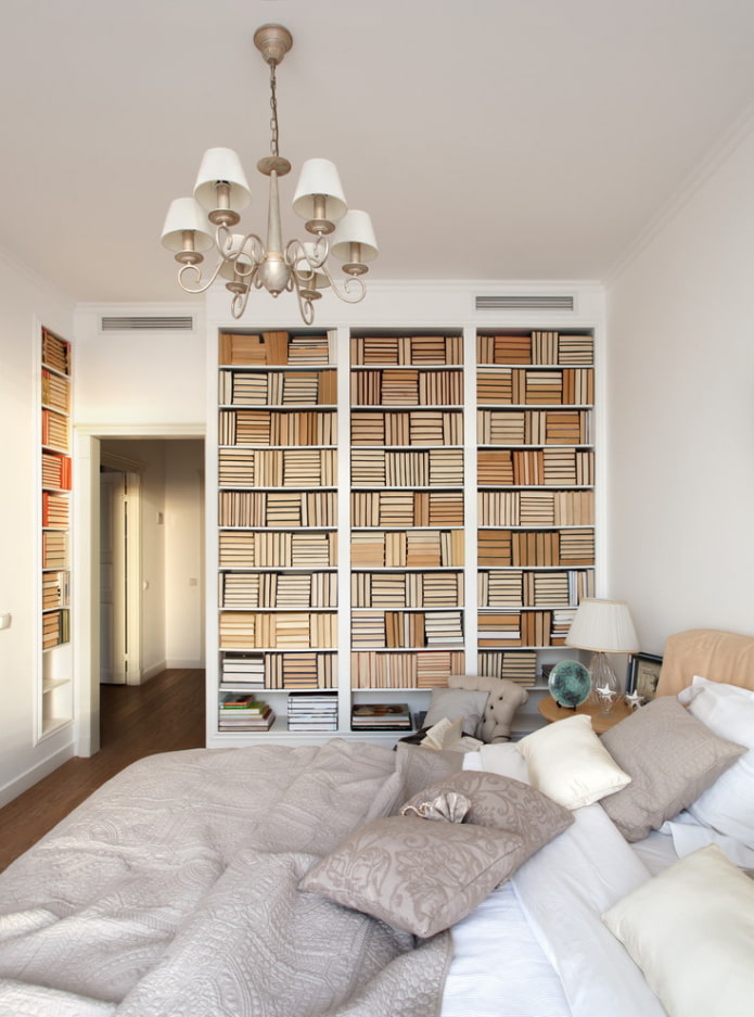 Books with spines inward Books with spines inward